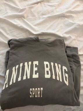 ANINE BING HARVEY HOODIE SAGE GREEN